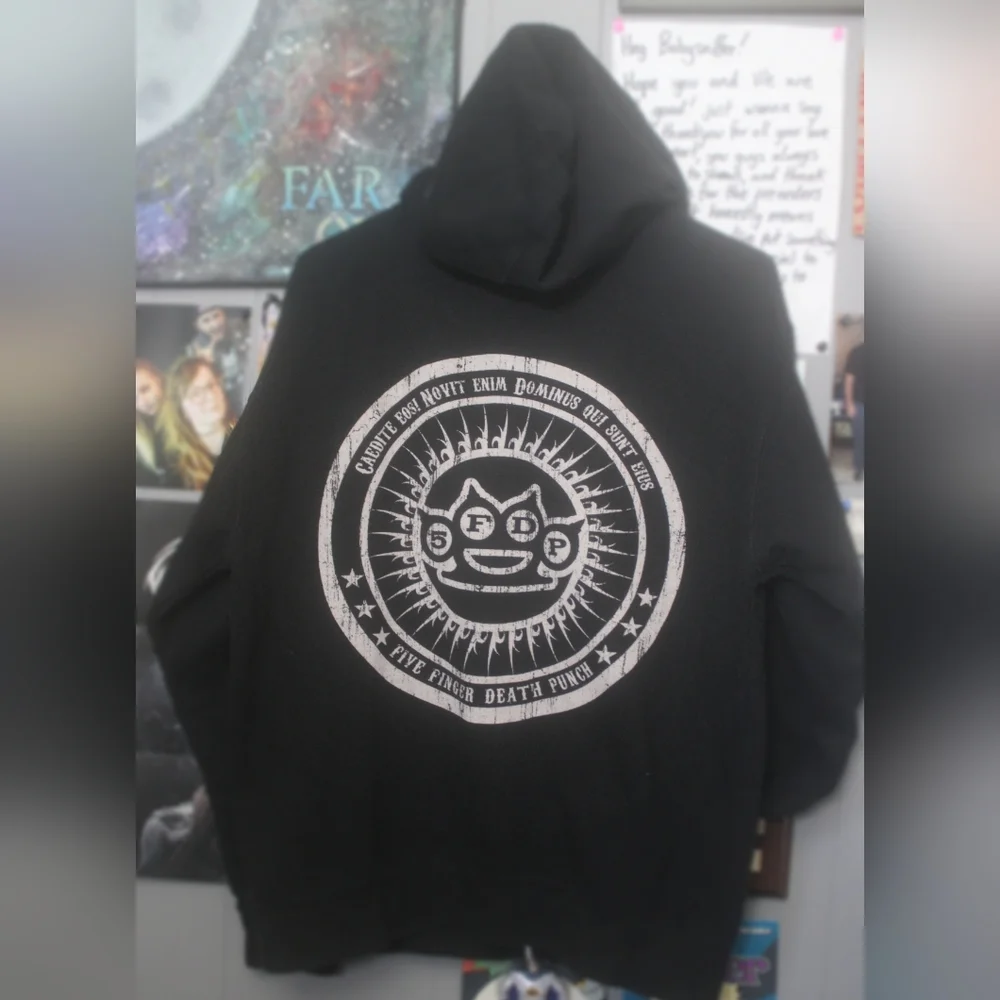 🤘Five finger death punch🤘 zip-up hoodie - Picture 2 of 4